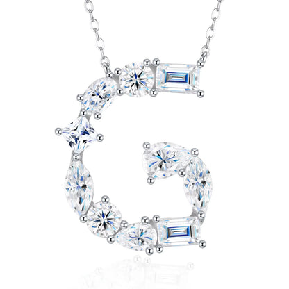 Moissanite Letters Necklace - Luxury Christmas Gift For Women & Men