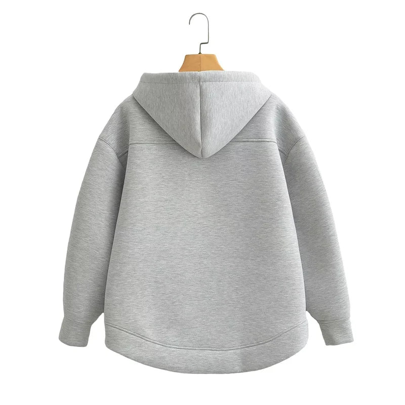 Double Pockets Oversize Hoodie Sweatshirt