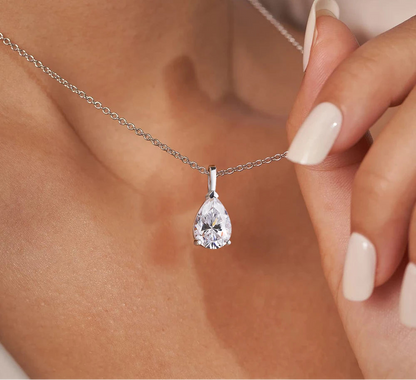 All Cuts Moissanite Solitaire Necklace