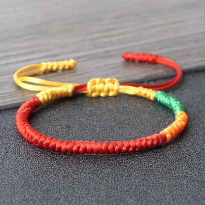 Handmade National Flags Braided Adjustable Bracelet