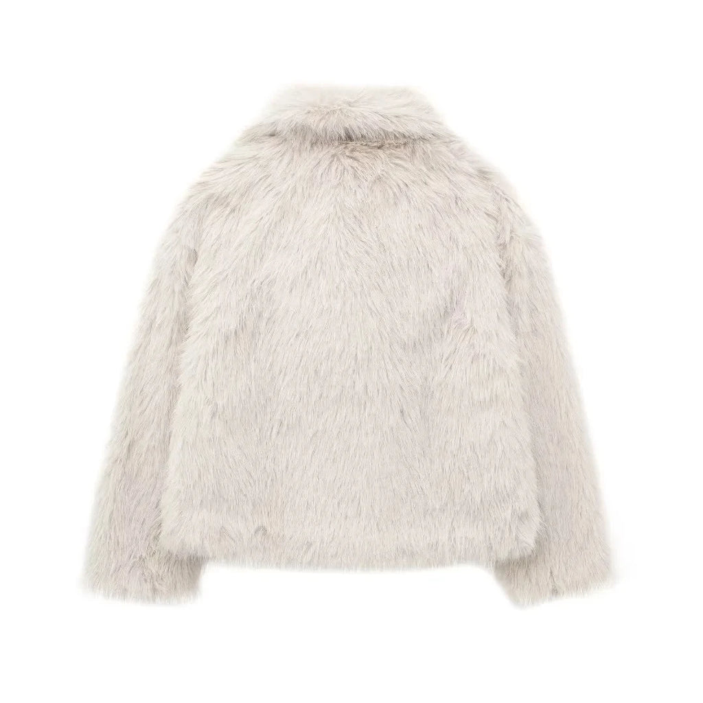 Women's Casual Oversized Fur Coat