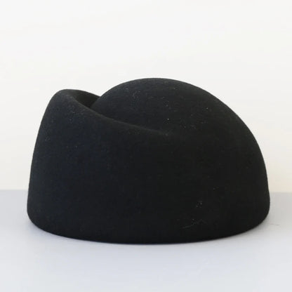 100% Wool Felt Beret Hat - Gift For Her