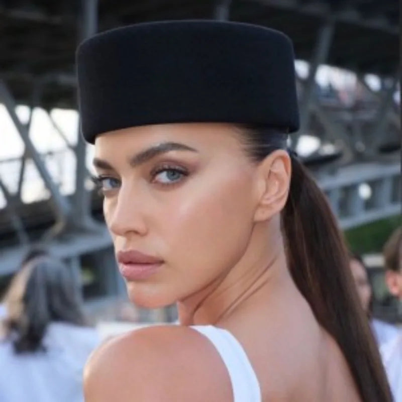 100% Wool Felt Beret Hat - Gift For Her