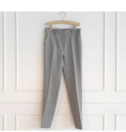 Women’s Black & Gray Formal Pantsuit