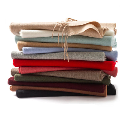 100% Wool Solid Colors Scarf
