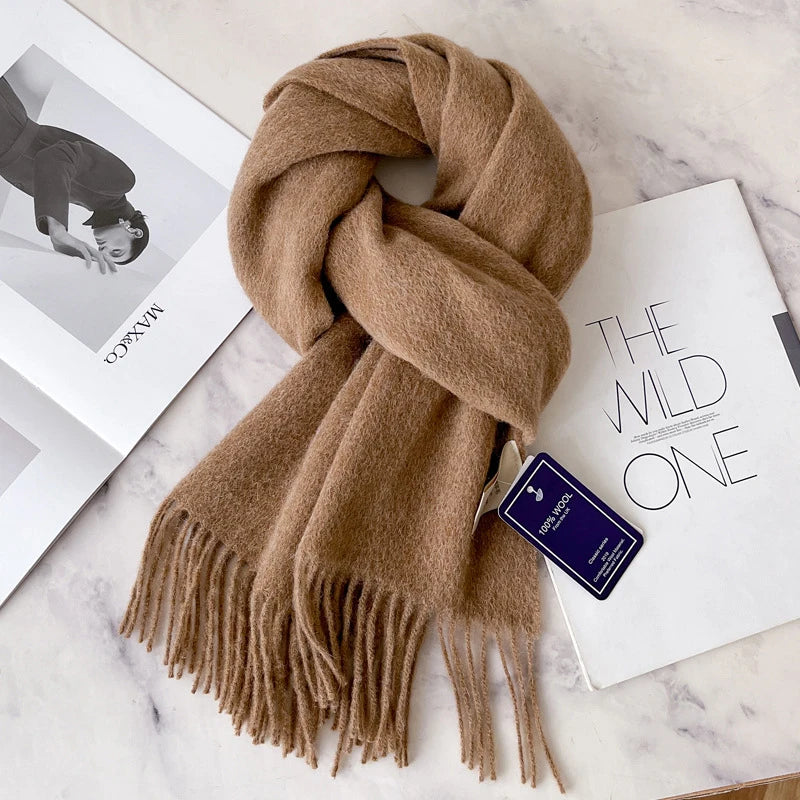 100% Wool Scarf - Christmas Gift for Him