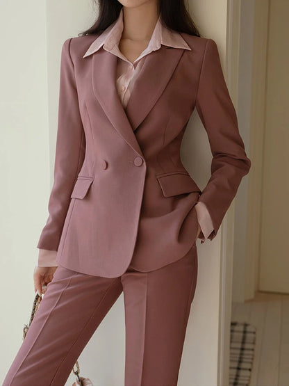 Women Formal Slim Fit Business Suit