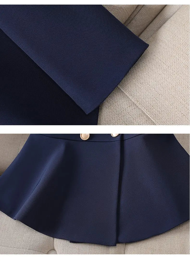 Women’s Formal Suit – Single Button Blazer & Ankle-Length Pencil Pants