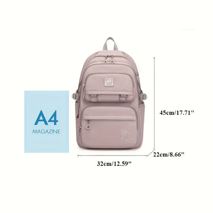 Large Capacity Students Backpack Casual Waterproof Double Shoulder Backpack