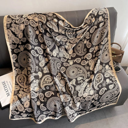 Silk Feel 110*110 CM Luxury Design Scarf