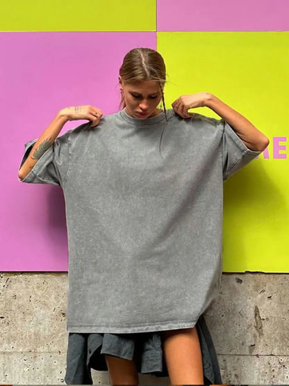 100% Cotton Retro Oversize T-Shirt