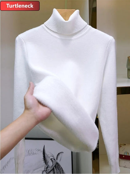 High Neck Fleece Lined Thermal Basic Top