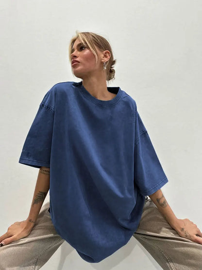 100% Cotton Retro Oversize T-Shirt