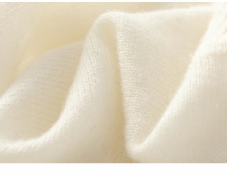 100% Pure Cashmere Knitted Shawl Cape