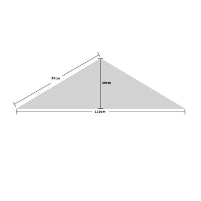 100% Wool Triangular Neck Scarf - Kinnted Scarf