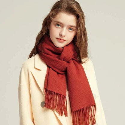 100% Wool Solid Colors Scarf