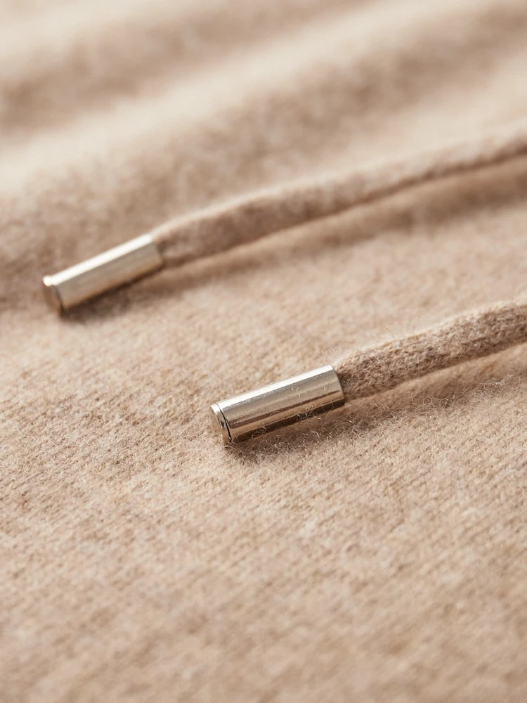 Men’s 100% Merino Wool Hooded Knit Pullover