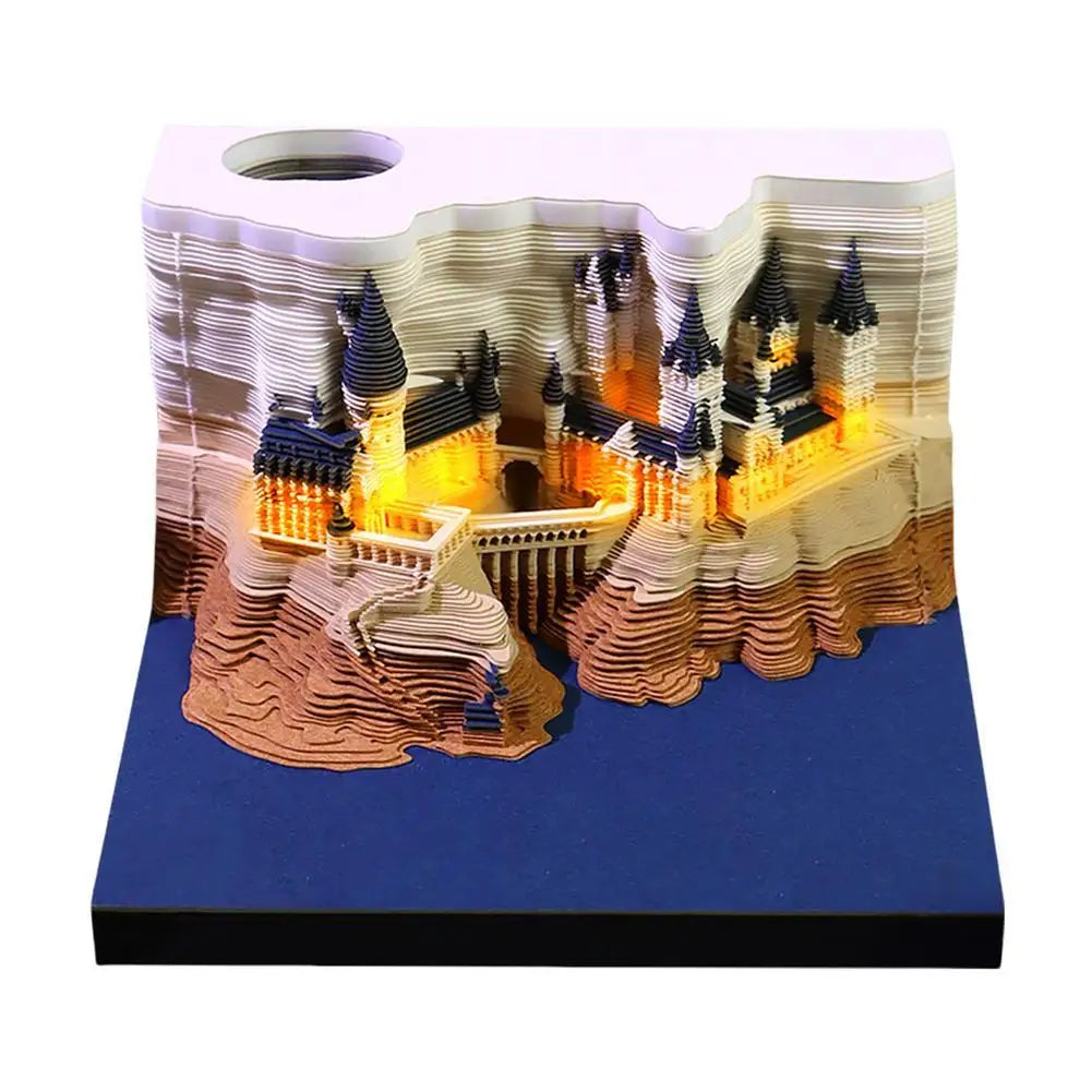 2026 Weekly Magical Wizard 3D Calendar With Lights & Acrylic Box - Christmas Gift