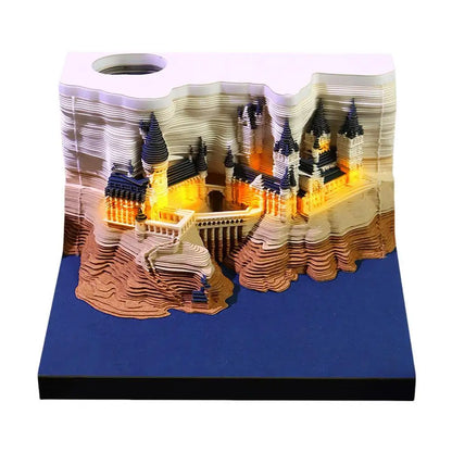 2026 Weekly Magical Wizard 3D Calendar With Lights & Acrylic Box - Christmas Gift