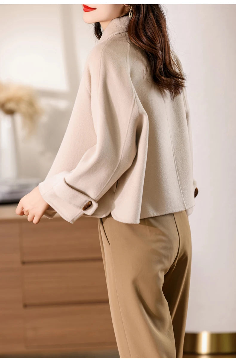 100% Pure Cashmere Thick Short Jacket