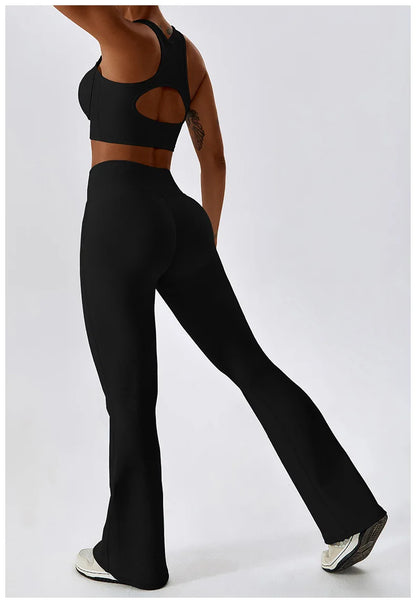 Flare Leggings Workout Pants with Tummy Control