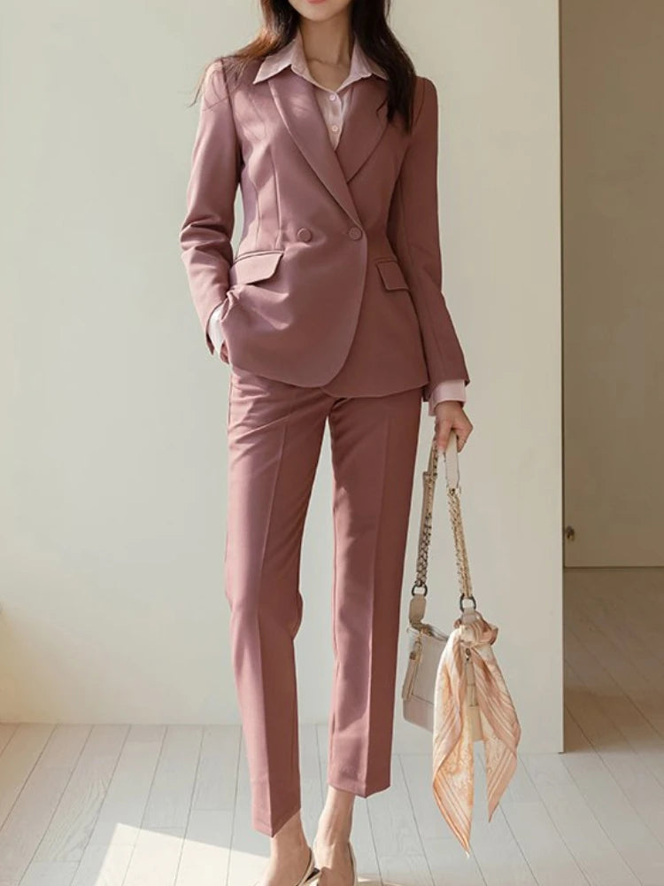 Women Formal Slim Fit Business Suit