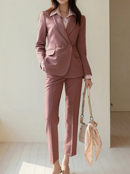 Women Formal Slim Fit Business Suit