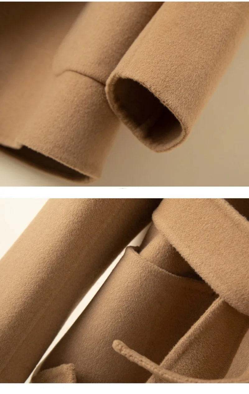 Women’s 100% Pure Wool Belted Winter Coat