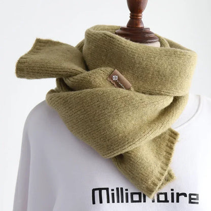 Korean Style Cashmere Knitted Scarf