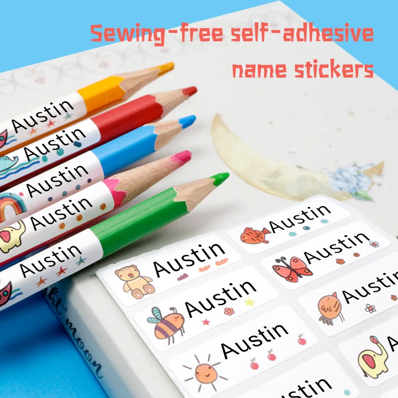 Personalized Name Labels Daycare School Waterproof Custom Name Tags