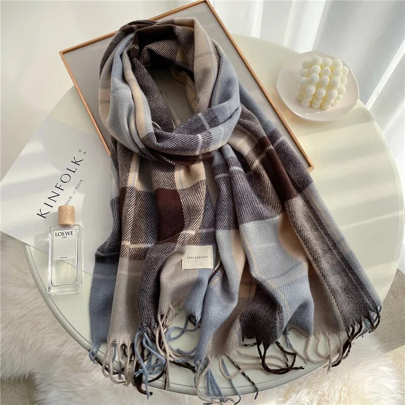 Warm Winter 200*50 CM/ 78.7*19.6 Inch Long Plaid Scarf