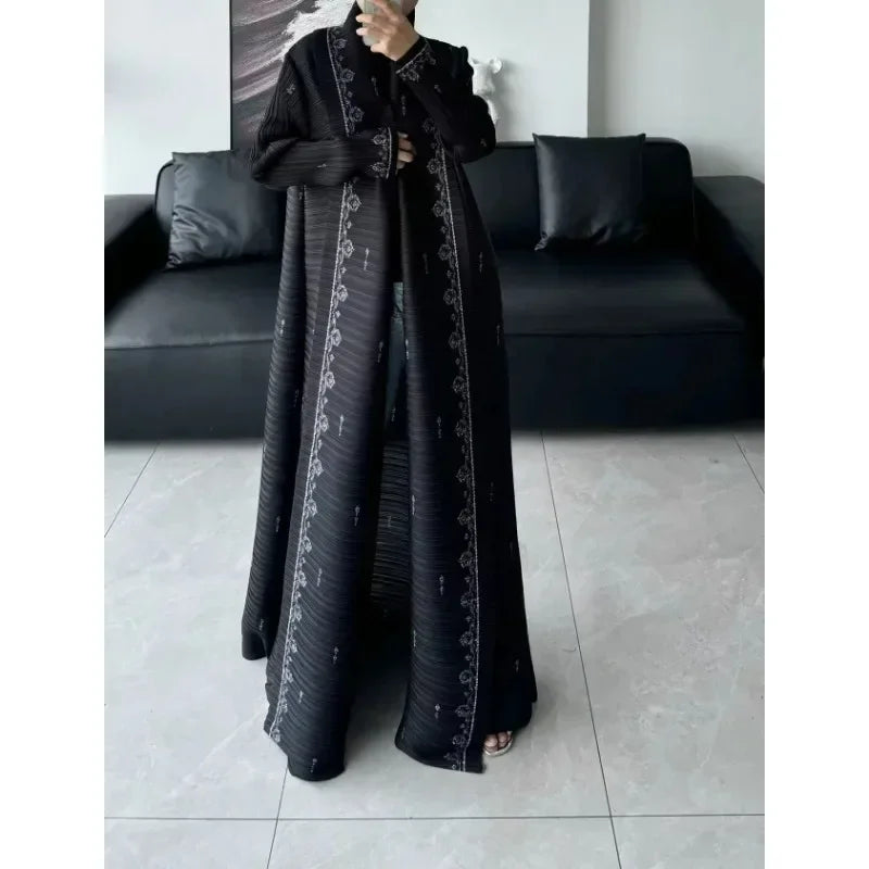 Open Printed Cardigan Abaya – Modest Cardigan