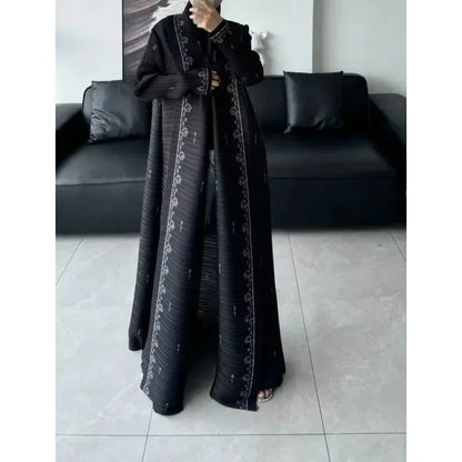 Open Printed Cardigan Abaya – Modest Cardigan