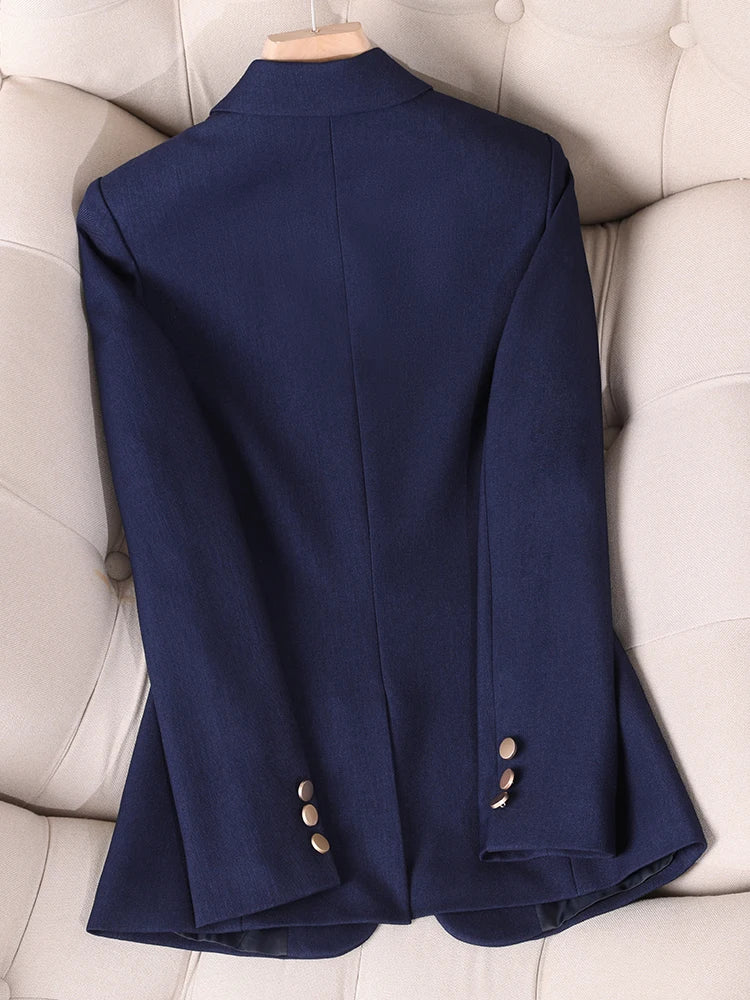 Women Single Button Formal Blazer