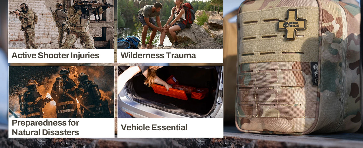 RHINO RESCUE-SE IFAK Trauma First Aid Kit | Tactical Emergency Gear