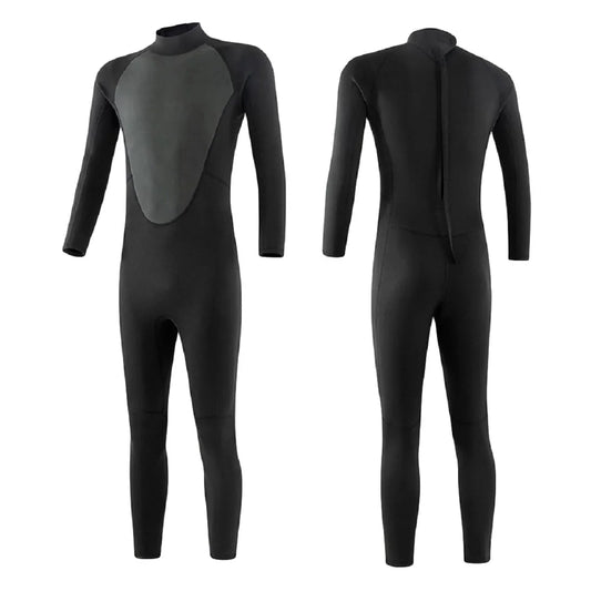 Black and Grey Scuba Diving Surfing Wetsuit