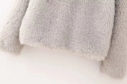 Women's Casual Oversized Fur Coat