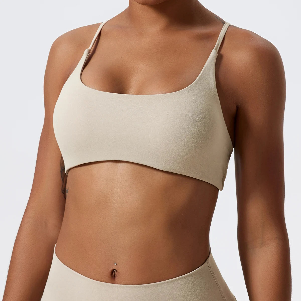 Square Neckline Workout Bra