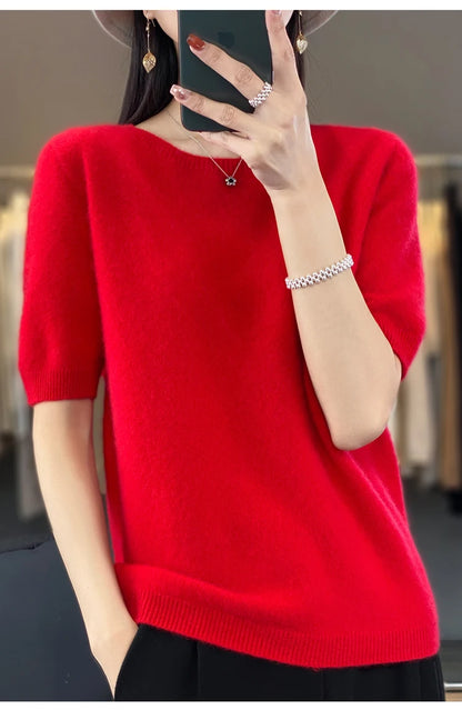 100% Merino Wool T-shirt Sweater