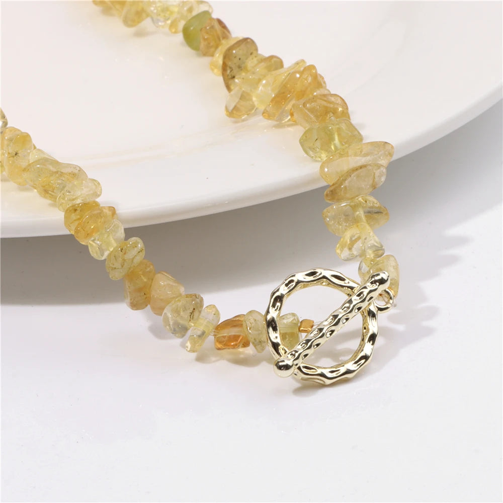 Semi-precious Natural Stones Healing Necklace