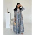 Open Printed Cardigan Abaya – Modest Cardigan