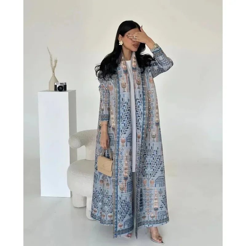 Open Printed Cardigan Abaya – Modest Cardigan