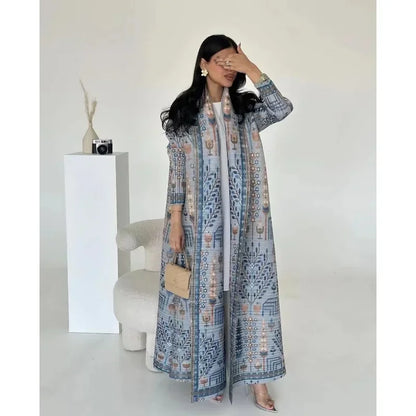 Open Printed Cardigan Abaya – Modest Cardigan