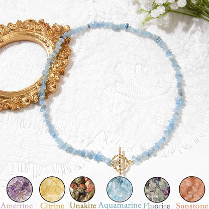 Semi-precious Natural Stones Healing Necklace