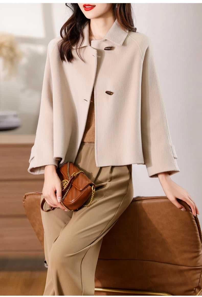 100% Pure Cashmere Thick Short Jacket