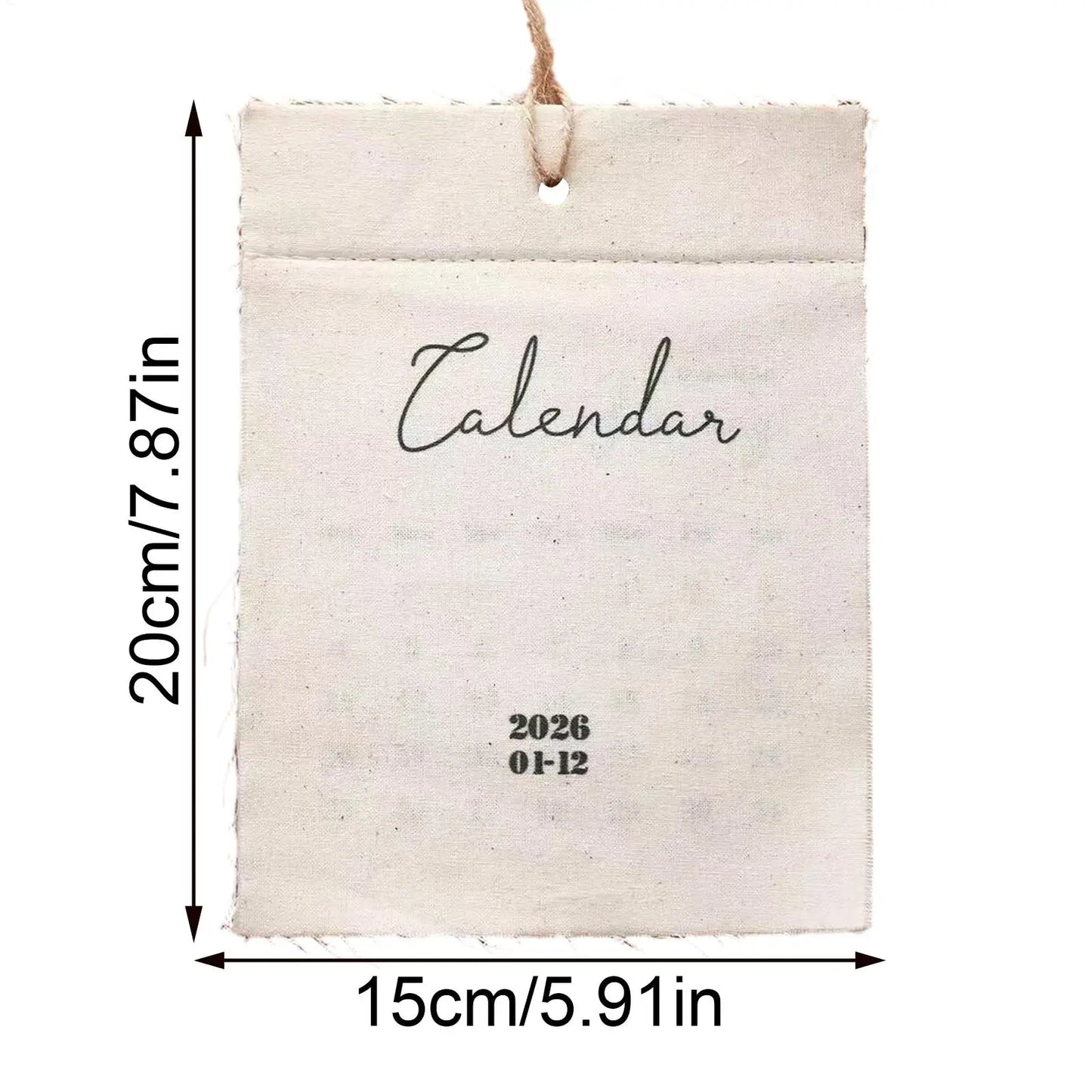 2026 Fabric Wall Calendar - 12-Month Home, Office Calendar