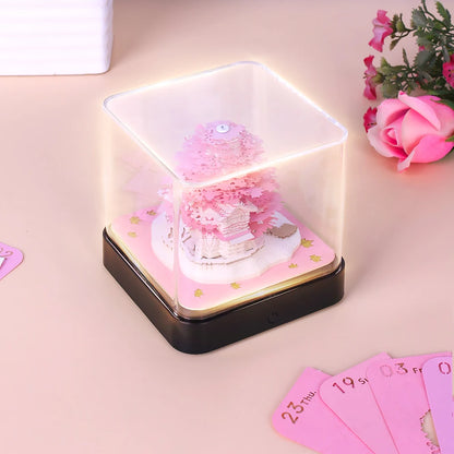 3D Time Piece 2026 Calendar With Light - Gift for Christmas