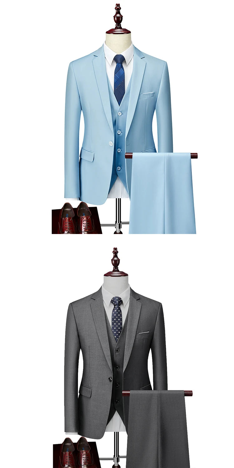 Men’s 3-Piece Formal Business Suit