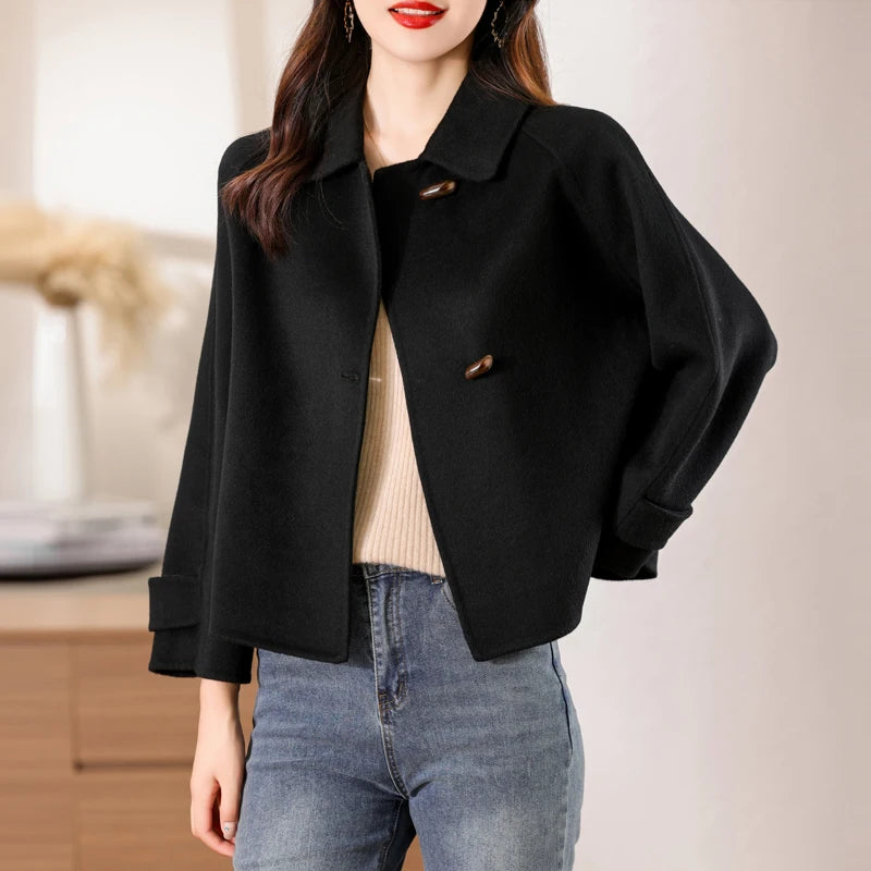 100% Pure Cashmere Thick Short Jacket