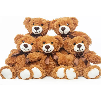 5-Piece Teddy Bear Plush Set – Valentine’s Day Gift for Her